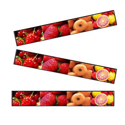 China Indoor Factory Sells Ultra Wide Stretched Strips Screen Bar Type LCD Digital Signage Display for sale