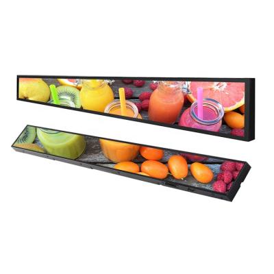 China Indoor Supermarket Shelf Customized 23.1 Inch Advertising Display Screen for sale