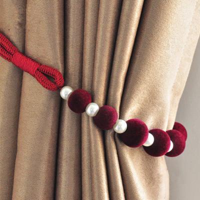 China Good Selling Simple Style 84cm Cotton Rope Minimalist Tiebacks For Curtains Indoor Home Furniture for sale