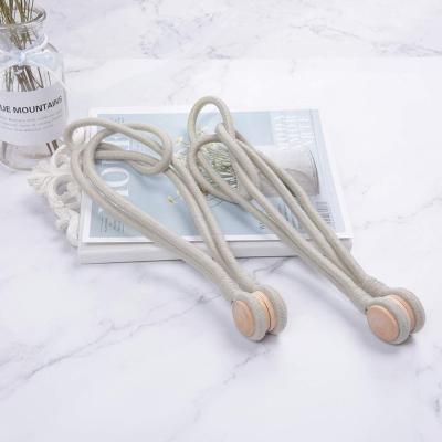 China Eco-friendly Home Decoration Magnetic Curtain Tieback Rope Hangs Polyester Curtain Buckle Holder Tieback Cuts Curtain Rope Tieback for sale