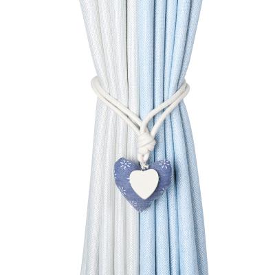 China Cotton Heart Curtains Tieback Holder Magnet Eco - Friendly Curtains Buckle Clips for sale