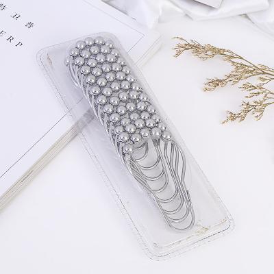 China Eco-friendly Factory Good Selling Polished Chrome Metal Bathroom Shower Curtain Hooks for sale