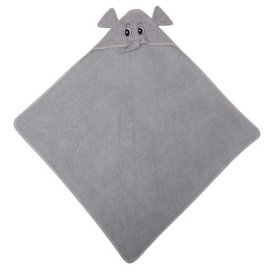 China 100% Custom Made Baby Towels Elephant Pattern Hooded Bamboo Bath Towels Child Safe for sale