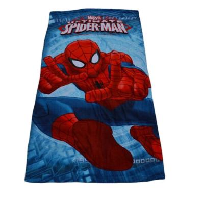 China China Child Safe Factory Wholesale Custom Absorbent Plain Dyed Printed Superhero Bath Beach Towels for sale