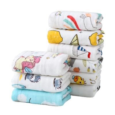 China Wholesale Custom Child Safe Muslin Burp Cloths 100% Cotton 6 Layers Baby Gauze Face Wash Towel Newborn Soft Cloth Set Newborn for sale