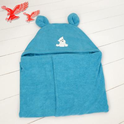 China China Factory Wholesale Cartoon Baby Hooded Towel QUICK DRY Lovely Microfiber High Water Absorption For Kids Gift Opp Bag Woven Square for sale