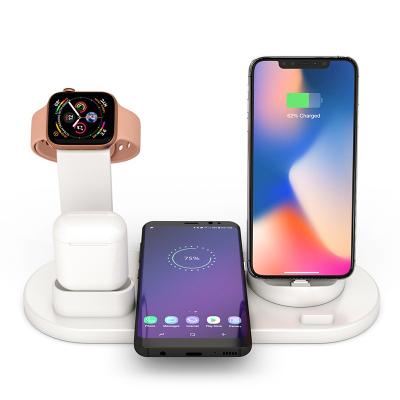 China 3 in 1 Charger Station for Hot 2020 Products iWatch Airpods Airpods iPhone iPhone Watch Cell Phone Docking Station Universal Desktop Wall 3 in 1 USB Wireless Charger for sale