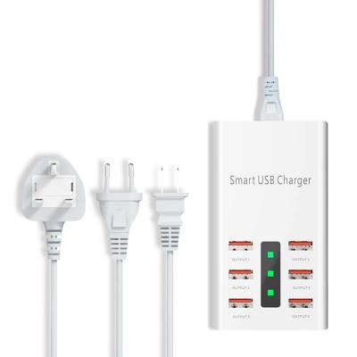 China Chargers for mobile phone and electronic good quality 2020 new arrivals universal 30W cheap price 6 ports 5V 6A mobile phone chargers for sale