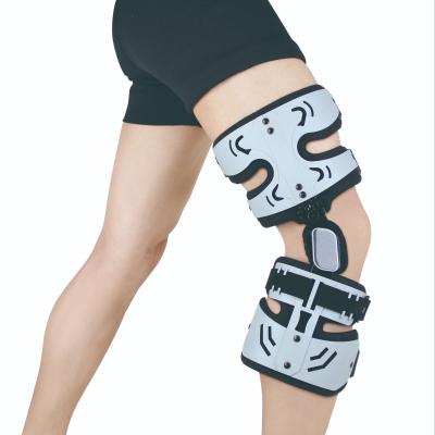 China Hinged Orthopedic Knee Brace One Size Adjustable Osteoarthritis Hinged Knee Brace for sale