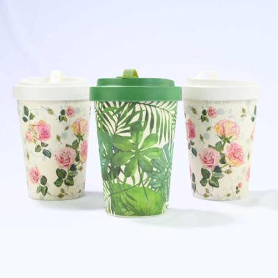 China Customized Sustainable Natural Eco Friendly Reusable Biodegradable Bamboo Fiber Bamboo Coffee Mug for sale