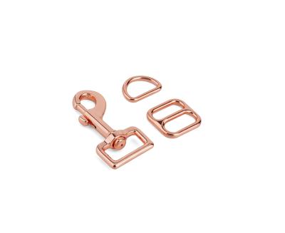 China ZINC Dog Buckle Factory Price Zinc Alloy Dog Collar Buckle With Snap Lock And Metal Swivel Hook for sale