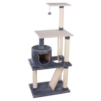 China Good quality viable wooden cat tree suitable for cats of all ages for sale