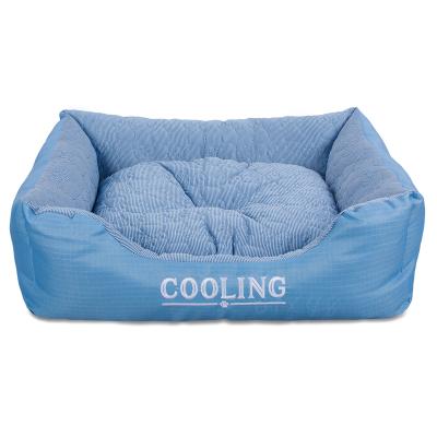 China Wholesale Custom Made Luxury Waterproof Dog Bed Fabric Oxford Cooling Cooling Dog Bed for sale