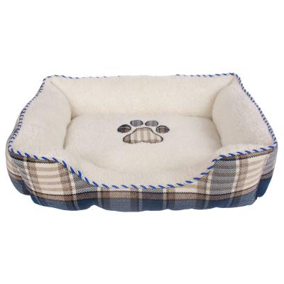 China Durable Polyester Customized Warm Medium Large Premium Modern Designed Sofa Dog Bed for sale