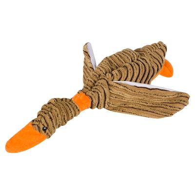 China Durable Wholesale Viable Duck Dog Chewing Toys Squeak Pet Toy for sale