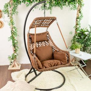 China Wasbare hangende mand schommelstoel Balkon hangende wicker mand stoel Te koop