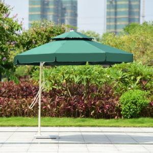 China Red Frame Large Garden Parasol 3 Meter Rectangle Parasol OEM for sale