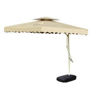 Cina OEM Patio Umbrella con base in alluminio Cantilever Patio Umbrella in vendita