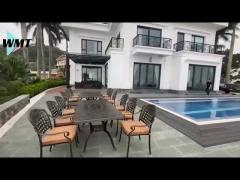 4 seater cast aluminum patio furniture unfolded all weather aluminium garden furniture