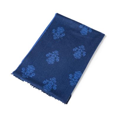 China Elegant and warm all over floral jacquard super soft cashmere like woven warm shawl woman winter scarf for sale