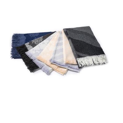 China Elegant And Warm Factory Outlet Light Weight Super Soft Cashmere Woven Shawl for sale