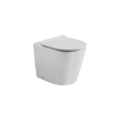 China Without Fender Colorful European Ceramic Wall Mounted Chest Of Drawers Wash Down WC Ceramic Toilet Bowl Matte White Wall Hung Toilets for sale