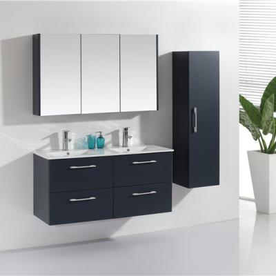 China Modern Good Quality Black Hanging Bathroom Medicine Cabinet With Mirror for sale