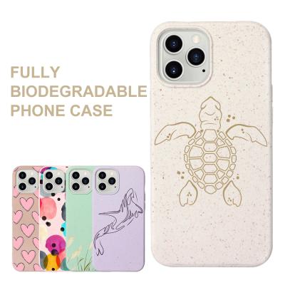 China Eco-Friendly Anti-fall PLA PBAT Shockproof Biodegradable Cover For iPhone 12 Se 11pro Max Recycled Compostable Eco Phone Case for sale