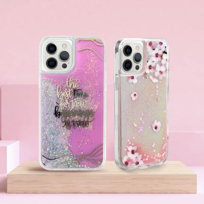 China Anti-drop Fashion Beauty Liquid Glitter Cell Phone Case For iPhone 7 8 Plus Custom Cute Bling Smartphone Case For iPhone 11 12 Phone Case for sale