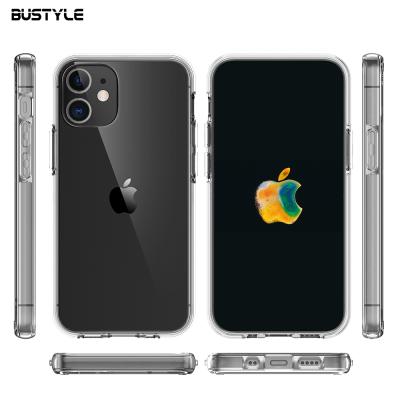 China Wholesale Shockproof Transparent TPU and Hard Acrylic Cell Phone Case for iPhone 12 Pro Max Clear and Shockproof Phone Case for iPhone 11 for sale