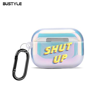 China Eco-friendly Holographic Shockproof Protective Earphone Accessories For Airpod Case Sublimation Case For Airpods Pro for sale