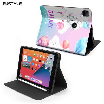 China For iPad Sublimation Case Wholesale PU Leather Shockproof Case For iPad Air 4 Custom Print Flip Cover For iPad Smart Sublimation Case With Case pencil holder for sale