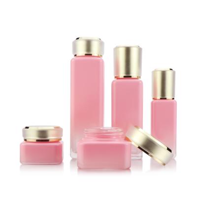 China BEAUTY PACKAGING Popular Custom Cosmetic Bottle 30g 50g 40ml 100ml 150ml Glass Bottle Set Cosmetic Packaging Bottle for sale