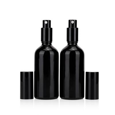 China Personal Care 10ml 20ml 30ml 50ml 100ml Perfume Essential Oil Spray Matte Black Glass Bottle for sale