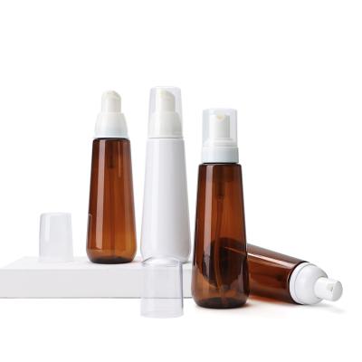 China Custom Empty Cosmetic Facial Foam Dispenser Liquid Soap 150ml Liquid Soap Bottle for sale