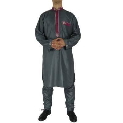 China High Quality Abaya Men's Long Robe Two Piece Pajama Robe African Muslim Muslims for sale