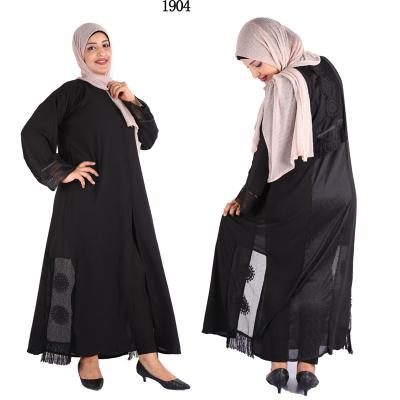 China New Style Abaya A Of Middle Eastern Muslim Arab Muslim Lace Embroidered Long Robe for sale