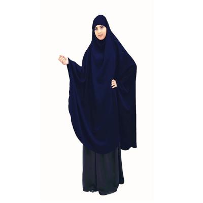 China Latest Design Abaya 2020 Fashion Loose Sleeve Solid Color Abaya Muslim Islamic Dress Clothing With Scarf for sale