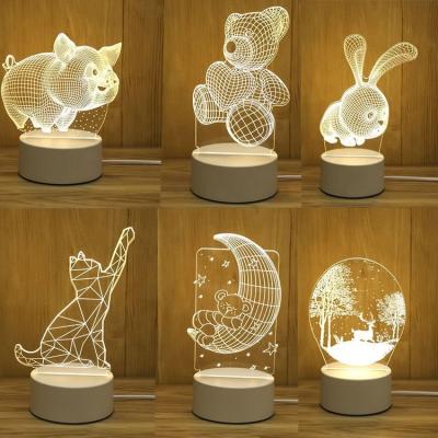 China Modern Student Graduation Gift Daytime Teachers Acrylic Creative Opening Festival Custom Night Light for sale