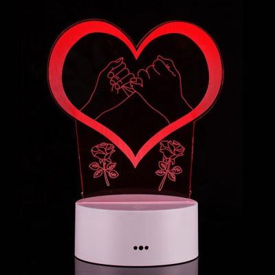 China Custom Acrylic Creative Creative Lamp Night Light Modern Teachers' Day Graduation Student Gift Tricolor Opening Ceremony Holiday Gift for sale