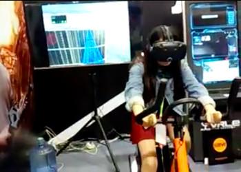 Chine Vélo de réalité virtuelle d'équipement de forme physique/simulateur de recyclage virtuel pour le club d'affaires à vendre