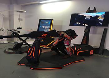 China Theme Park Virtual Reality Motion Simulator , Shooting 9D VR Game Machine for sale