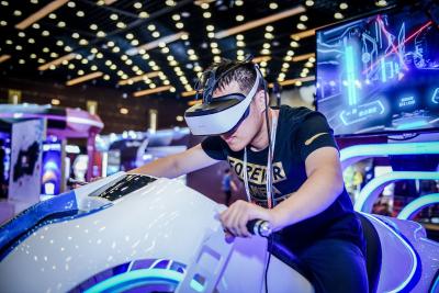 China De Werkelijkheidssimulator van het themapark 9D Virtuele/de Motorfiets Drijfspelen van Leke Immersive VR Te koop