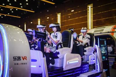 China 2018 New Leke 9D Chair VR Cinema Platform with 6 Seats for Amusement Rides for sale