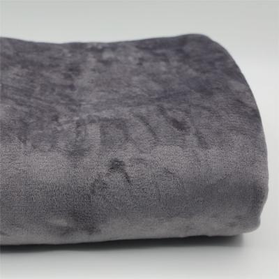 China Soft JMH Custom Design Grey 220GMS Throw Simplicity Soild Flannel Pet Fleece Plain Polyester Blanket for sale