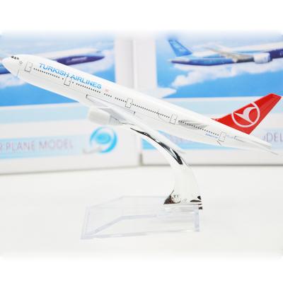 China Turkse B777 1/400 Metaal Buitensporige vliegende modelvliegtuigen Kindgift Te koop