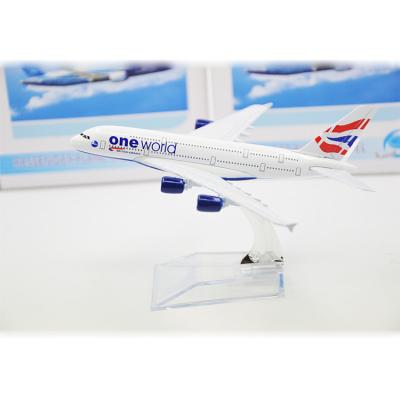 China Britain B747 Airlines White Diecast  Aircraft Model Kits For Souvenir for sale