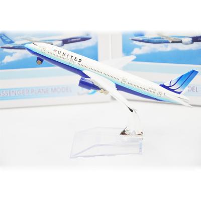 China Business Gifts SGS U.S. B747  Aircraft Model Kits Alloy White for sale