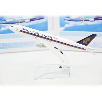 China Zinc Alloy Multicolor Singapore Aircraft Model Kits For Collection for sale