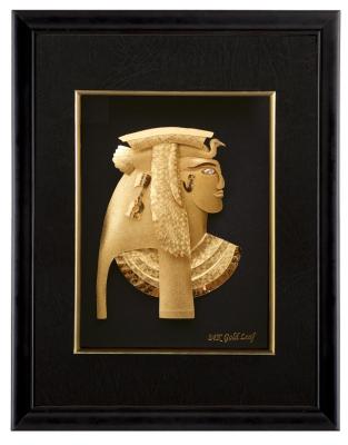 China Office Decoration Gold Foil Crafts , soft as silk 3D Egypt Golden gifts for sale